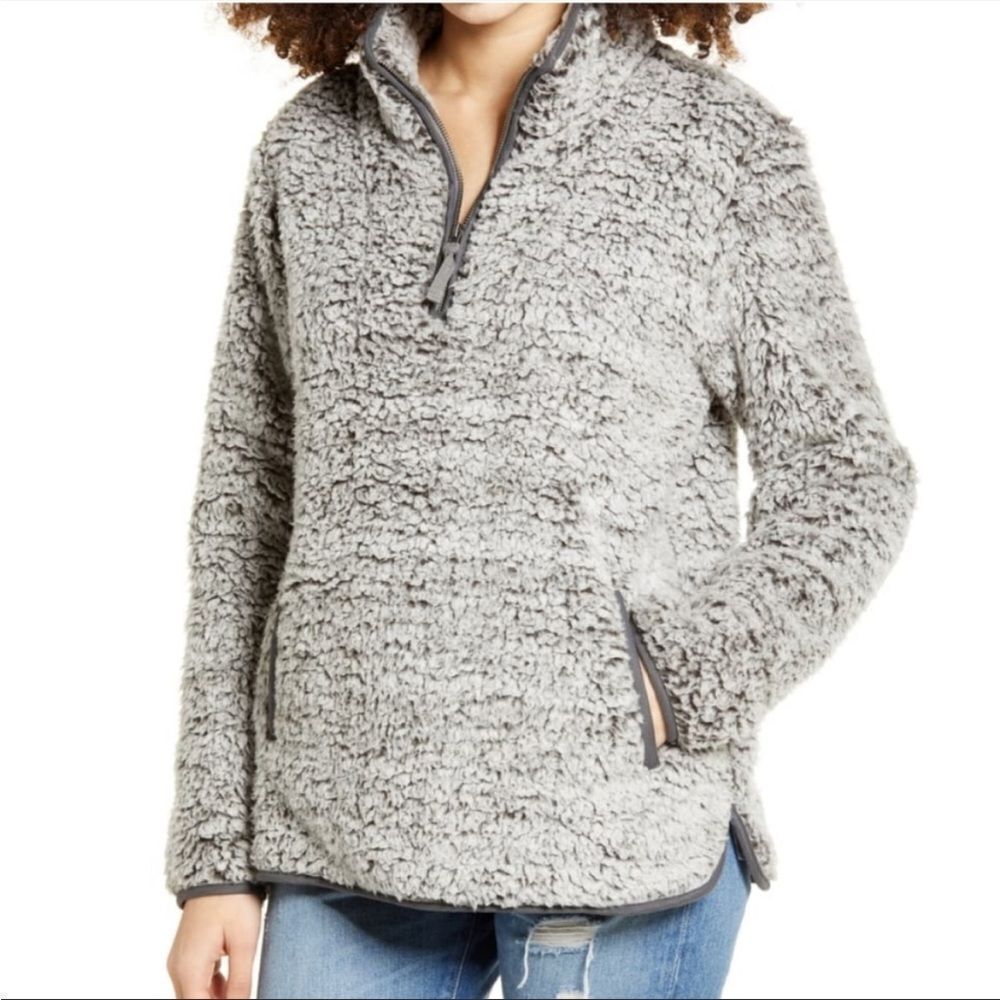Toutch of the South Teddy Fleece Pullover Knit Sweater Size L